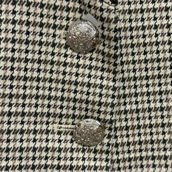 WHBM Blazer Pants Suit Sz 12 Houndstooth Print - Picture 7 of 16
